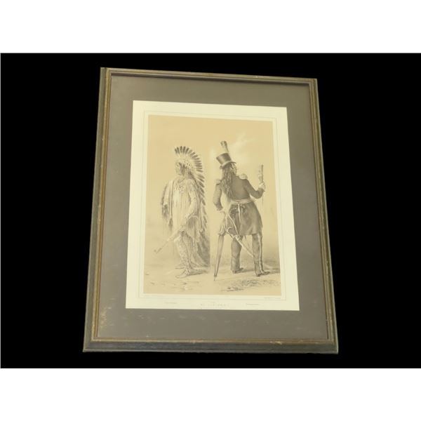 Framed Print of 2 Native American Chiefs