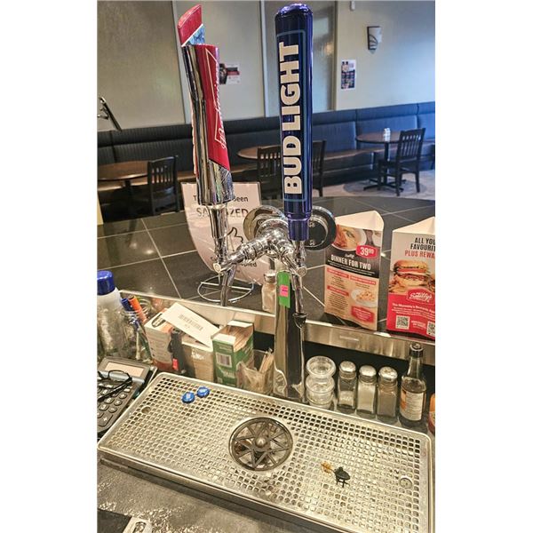 BUDWEISER / BUD LIGHT DOUBLE BEER TAP