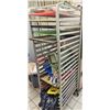 Image 1 : ROLLING BAKERS RACK W/ CONTENTS