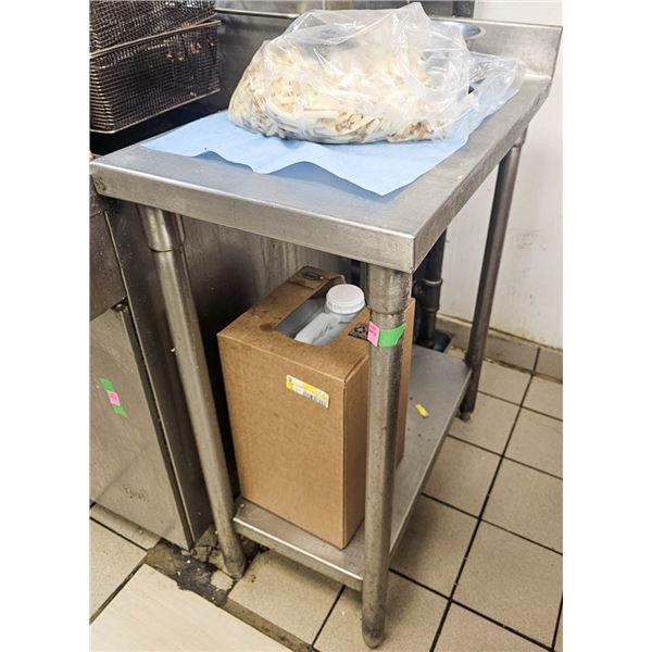 STAINLESS STEEL EQUIPMENT STAND W/ UNDER SHELF