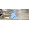 Image 3 : ST. STEEL SINK/ CABINET WORK STATION W/ 4" BACK-