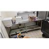 Image 1 : STAINLESS STEEL WORK STATION W/ SINK & UNDER THE