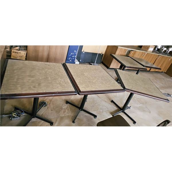 20 ASSORTED DINING TABLES- SQUARE/ RECTANGULAR &