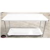 Image 1 : NEW 30" X 72" S/S WORK TABLE W/ 2" BACK SPLASH