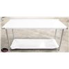 Image 1 : NEW 30" X 72" S/S WORK TABLE W/ 2" BACK SPLASH