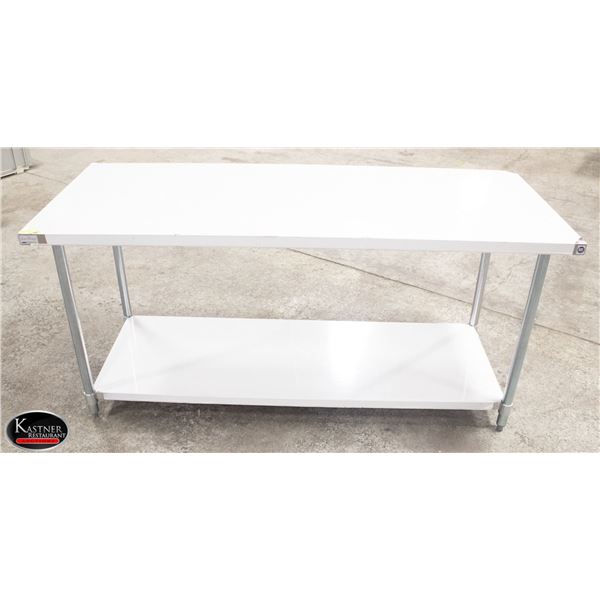 NEW 30" X 72" 18 GA STAINLESS STEEL WORK TABLE W/