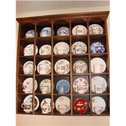 Fabulous Cup & Saucer Collection w/Display (25)