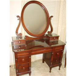 Dressser w/Mirror & Glove Drawers