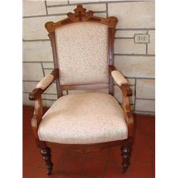 Eastlake Side Chair w/orig. casters
