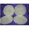Image 1 : 4 Lage Leaf Pattern Salad Plates