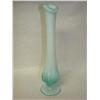 Image 1 : Teal & White Opelescent Bud Vase