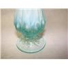 Image 2 : Teal & White Opelescent Bud Vase