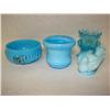 Image 1 : 4 Items of Blue Glassware