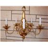 Image 1 : 5 Light Brass Chandelier