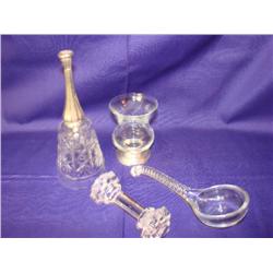 4 Items:Knife rest,Peppermint Stick Holder,Bell,Ladle