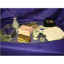 Ladies Dresser Items on Tray