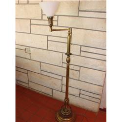 Swing Arm Floor Lamp w/Marble Base