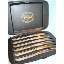 Carvel Hall Set of 6 Steak Knives in Case
