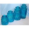 Image 1 : Blue Moon & Stars 4 pcs. Canister Set