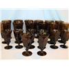 Image 1 : Set of Chocolate Glass Stemware