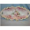 Image 1 : Rose Painted Dish w/Ruffled Edging