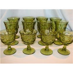Vintage Green Stemware