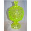 Image 1 : Vaseline Glass Moon & Stars Candy Dish