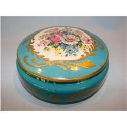 Limoges Floral Powder Container