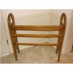Large Solid Wood Quilt Rack