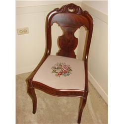Needlepoint Floral Chair