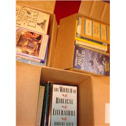 3 boxes of books: Most are Religious