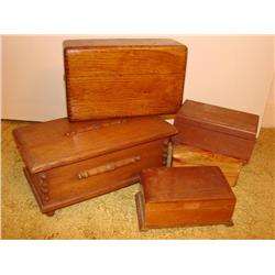 5 Wooden Boxes(One is Musical)