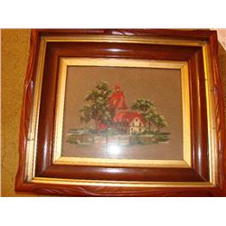 Framed Needlepoint-Hempstead Tx. Estate