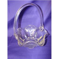 Crystal Basket w/Handle