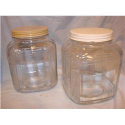 2 Square Refrigerator Jars