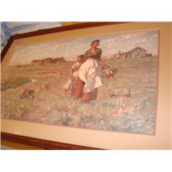 "Woman & Flowers" Signed Print