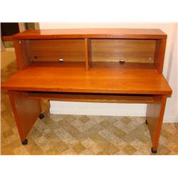 Mahogany Desk on Casters