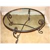 Image 1 : Wrought Iron Glass Top Coffee Table