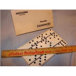 Old Butter Krust Bread Ruler & Dominoes