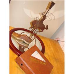 Mirror Tray, Cowboy Candleholder,Train Dominoes