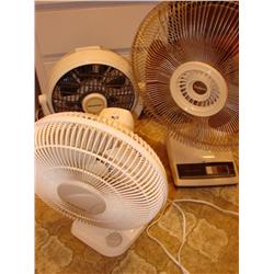 3 Electric Fans
