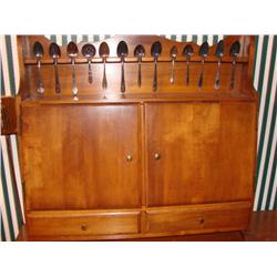 Spoon/Flatware Cabinet w/Contents