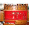 Image 2 : Spoon/Flatware Cabinet w/Contents