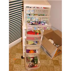 Sewing & Craft Supplies, includes LOTS of thread!