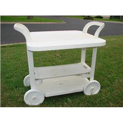 Heavy Duty Plastic Potting Cart on Wheels