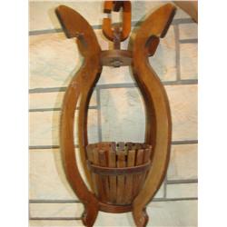 Hanging Solid Wooden Planter