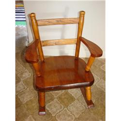 Child's Wooden Rocker