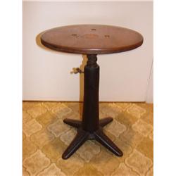 Singer Adj. Stool w/Cast Iron Base