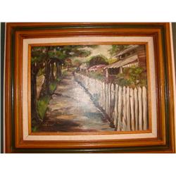 Oil on Board:Ruth Black "My Home Town"