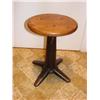 Image 1 : Cast Iron Base Stool w/Wood Top